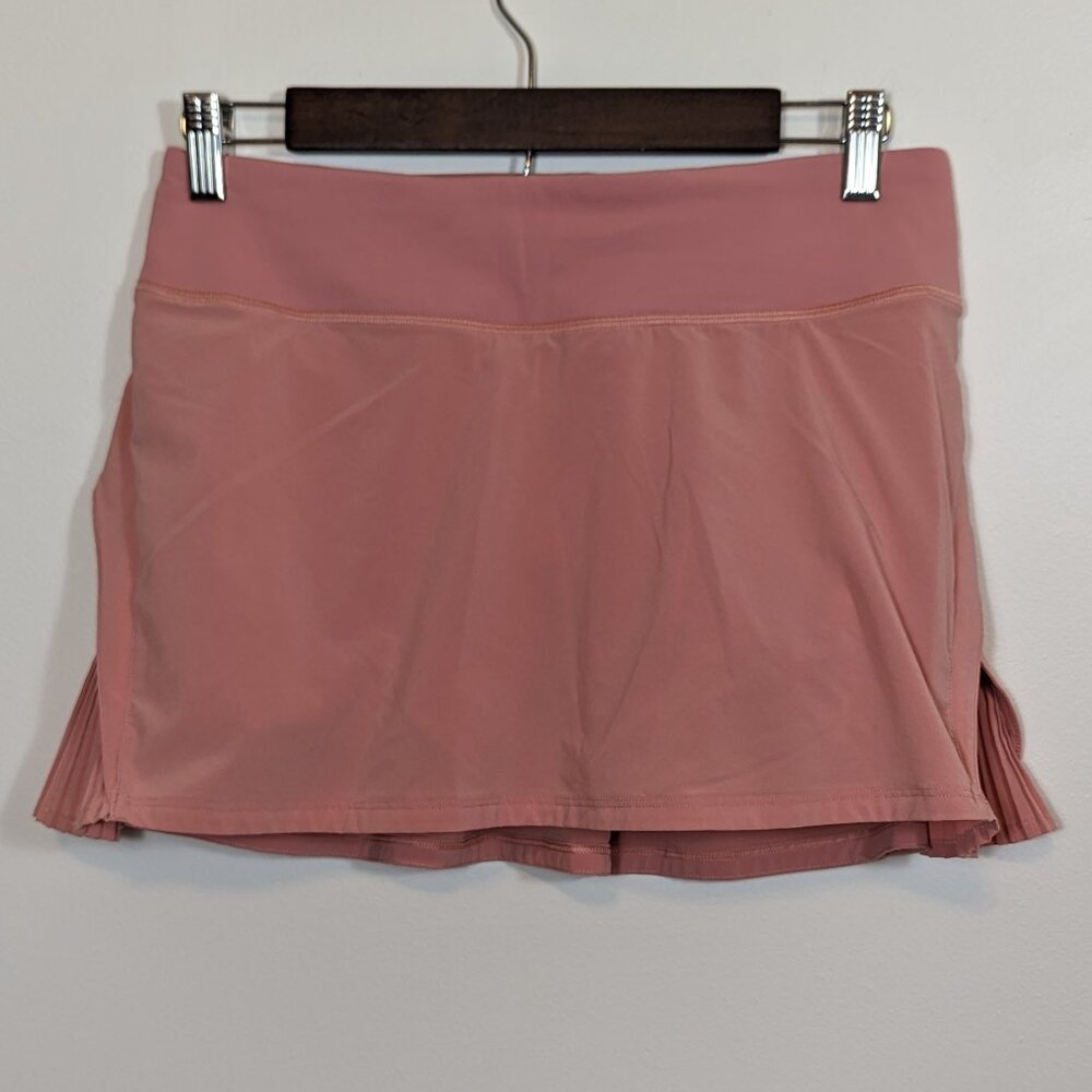 Lululemon Play Off the Pleats Skirt Size 6 Peach Pink VGUC